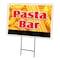 Signmission Pasta Bar Yard Sign & Stake outdoor plastic coroplast window, C-1824 Pasta Bar C-1824 Pasta Bar - alternate 1